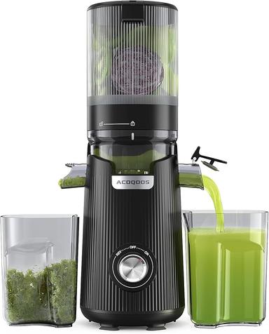 ACOQOOS Cold Press Juicer with Wide Chute