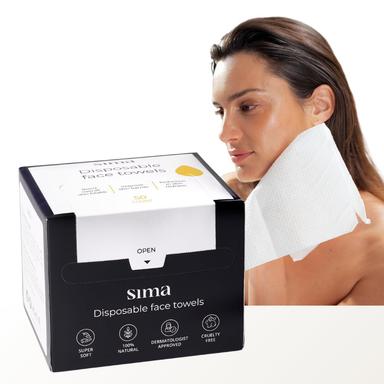 Sima Ultra-Soft Biodegradable Face Towels 3-Pack