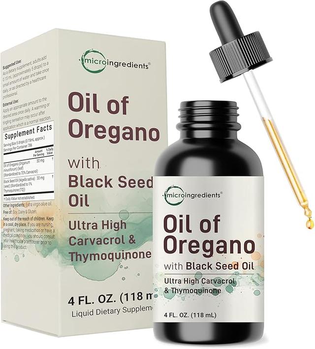 Oil of Oregano and Black Seed Oil Supplement