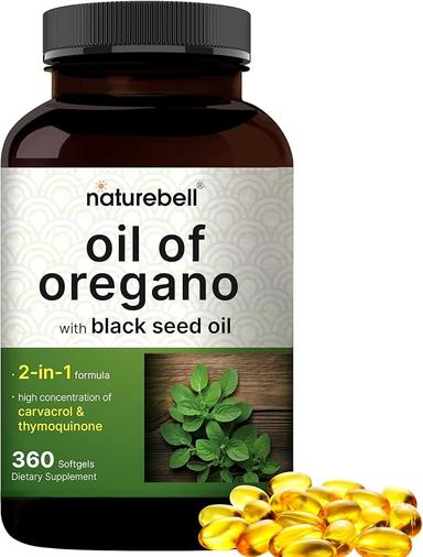 NatureBell Oregano Oil with Black Seed 360-Day Supply