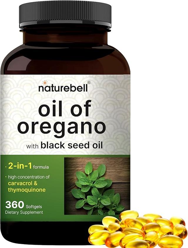 NatureBell Oregano Oil with Black Seed 360-Day Supply