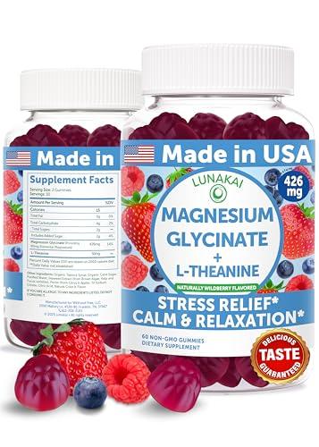 Lunakai Magnesium Glycinate Gummies with L-Theanine