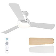 Amico 42" White Ceiling Fan with Light