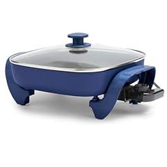 GreenLife Electric Skillet, 12" Square, Blue