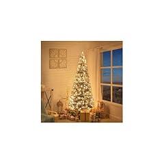 Naomi Home Salzburg Frosted Prelit Slim Christmas Tree
