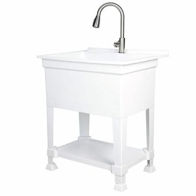 laundry sink with cabinet