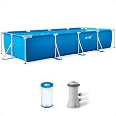 Intex 28279EH 14ft Rectangular Frame Pool with Filter Pump