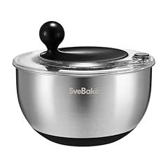 SveBake Stainless Steel Salad Spinner