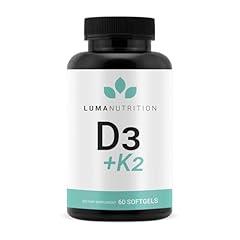 Luma Nutrition Vitamin D3 and K2 Supplement