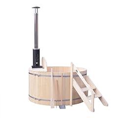 ALEKO Pine Wood Hot Tub and Ice Bath