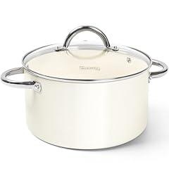 Michelangelo Non-Stick Ceramic Stock Pot, 6 Quart