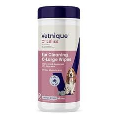 Vetnique Oticbliss Ear Cleaning Wipes for Dogs