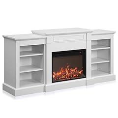 BELLEZE Lenore Electric Fireplace TV Stand