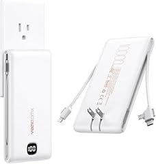 VEEKTOMX Portable Charger with Built-in Cables