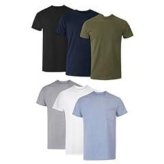 Hanes Men's Moisture-Wicking Crewneck Pocket T-Shirts