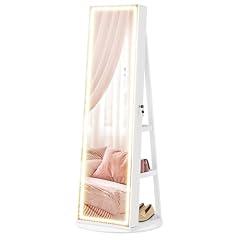 SONGMICS LED Jewelry Cabinet with Mirror