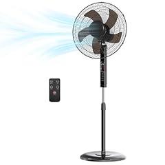 NEWBULIG 17" Oscillating Pedestal Fan with Remote