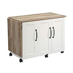 Sauder Sewing and Craft Table in Soft White