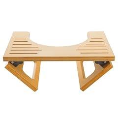 AmazerBath Bamboo Foldable Toilet Stool