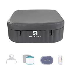 RELXTIME Upgraded Inflatable Hot Tub 4-6 Person