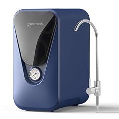 GLACIER FRESH GFU03 Reverse Osmosis System – 800 GPD, Non-Electric, 3:1 Pure-to-Drain, No Noise/No Drilling, 5-Stage Tankless Under-Sink RO Water Filter System, Reduces PFAS/PFOS, Classic Version