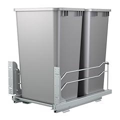 Rev-A-Shelf Double 50-Quart Pullout, Silver