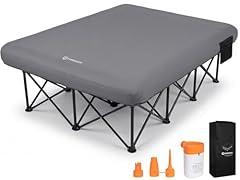 FUNDANGO Queen Camping Cot with Air Mattress