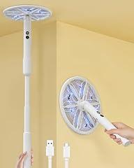 WowCatch Rotating Electric Fly Swatter with Telescopic Handle