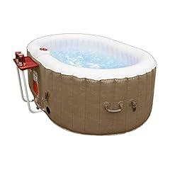 ALEKO Inflatable Jetted Bubble Hot Tub HTIO2BRWH