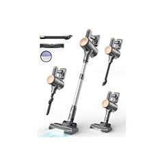 N8 Cordless Vacuum Cleaner,Lightweight Stick Vacuum with Powerful Suction,2200mAh Battery, 40 Mins Runtime,Self-Standing,Rechargeable Vacuum Cleaners for Home Hardwood Floor Carpet Pet Hair (Honey)