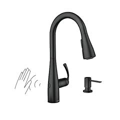 Moen Essie Matte Black Touchless Kitchen Faucet
