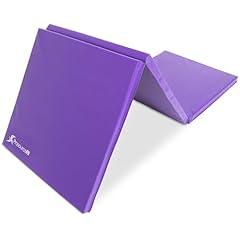 ProsourceFit Tri-Fold Exercise Mat Purple