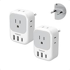 TESSAN European Plug Adapter USB C