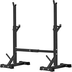 BangTong&Li Squat Rack Stand,Barbell Rack,Bench Press Rack Stand Home Gym Adjustable Weight Rack 550Lbs (Black)