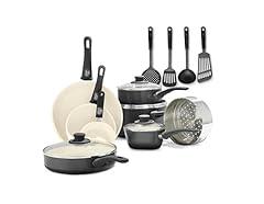 GreenLife Soft Grip Ceramic Nonstick Cookware Set