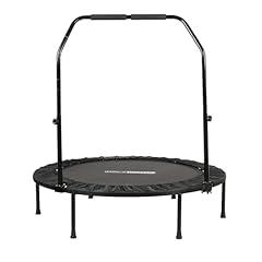 HolaHatha Foldable Mini Trampoline with Adjustable Handle