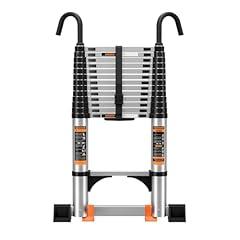 Jiashche 12.5FT Telescoping Aluminum Ladder