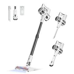 4 in 1 Cordless Vacuum for Home, 80,000PRM Powerful Motor Vacuum Cleaner with 2 Adjustable Modes, Max 40 Mins Runtime Rechargeable Battery and Washable Parts Stick Vacuum (Snow White)