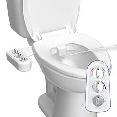Hibbent Toilet Bidet Attachment Dual Nozzle