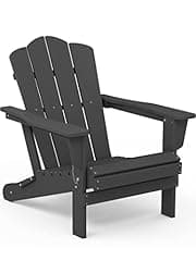 KINGYES HDPE All-Weather Folding Adirondack Chair