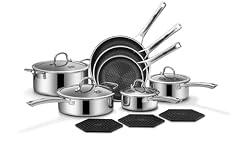 SNOWCLAD 14-Piece Non-Stick Cookware Set