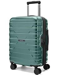 BAGSMART Pine Green Carry On Luggage