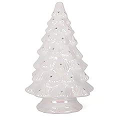 Vintage Ceramic Christmas Tree - Large Pearl White