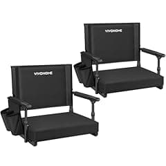 VIVOHOME Portable Stadium Seats with Back Support