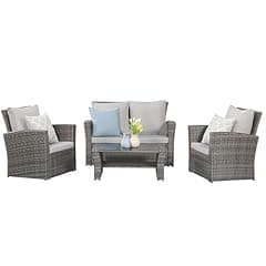 Wisteria Lane 4 Piece Outdoor Patio Furniture Set