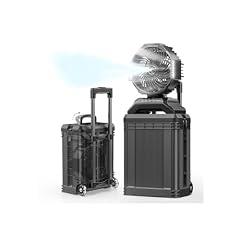 Large Portable Misting Fan with Rechargeable Battery