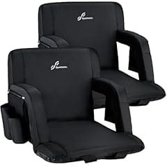 Sportneer Bleacher Stadium Seats with Armrests, 2 Pack