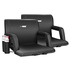 VIVOHOME Portable Reclining Stadium Chairs Set