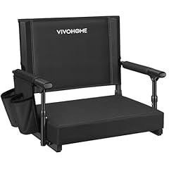 VIVOHOME Portable Stadium Seat with Back Support