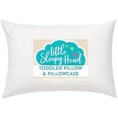 Toddler Bed Pillow with Cotton Pillowcase